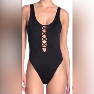 The Bikini Lab One piece high cut Swimsuit s L